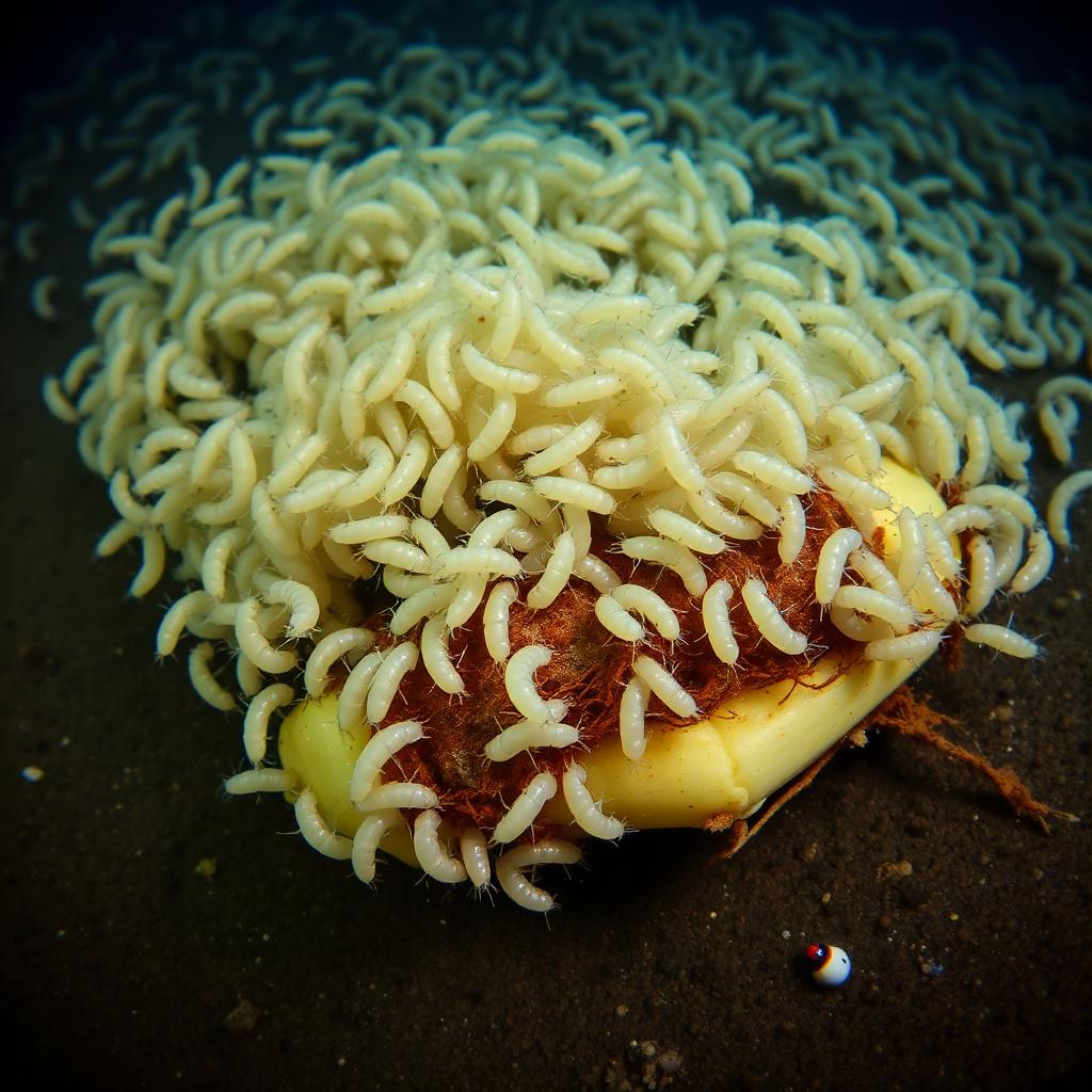 Deep seafloor with fine sediment