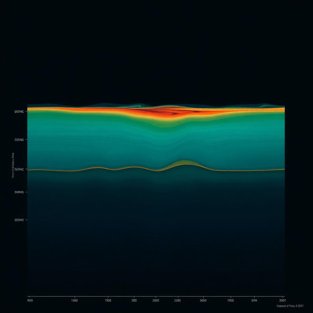 Dark deep ocean with faint light from above
