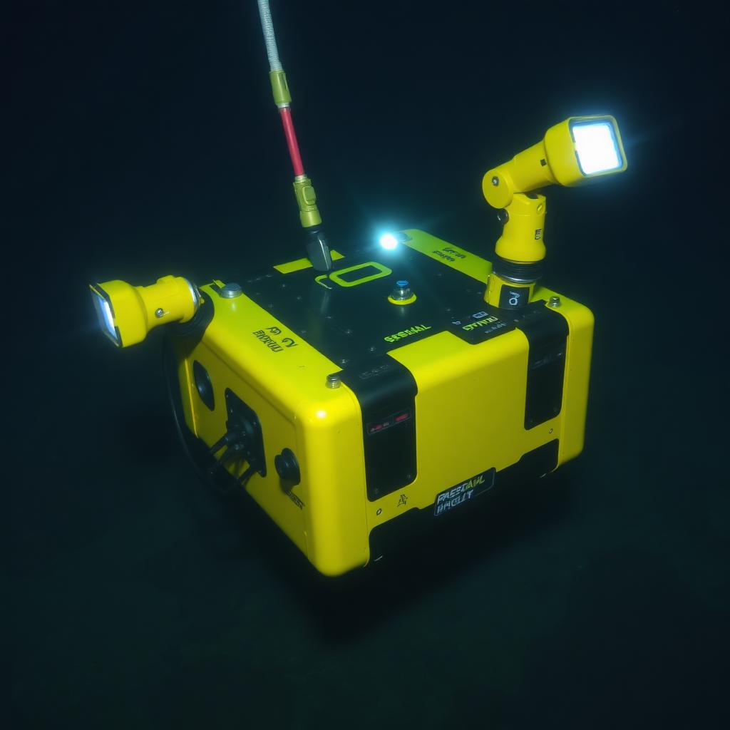 Remotely operated vehicle underwater